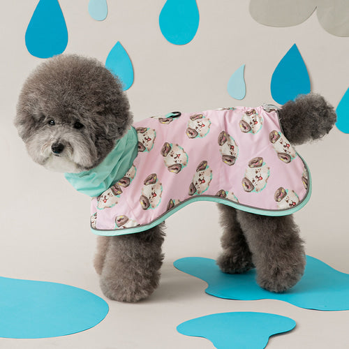 BITE ME X Pokori Friends Harness Raincoat - Damsuk/Pink