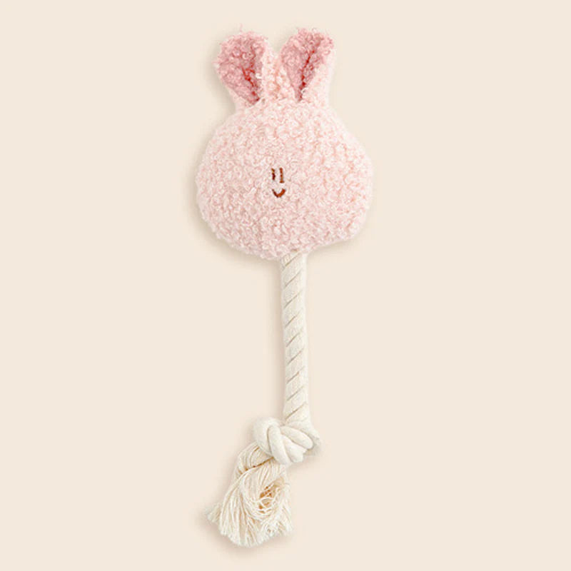 BonBon Green Furry Friends Rope Tug Toy