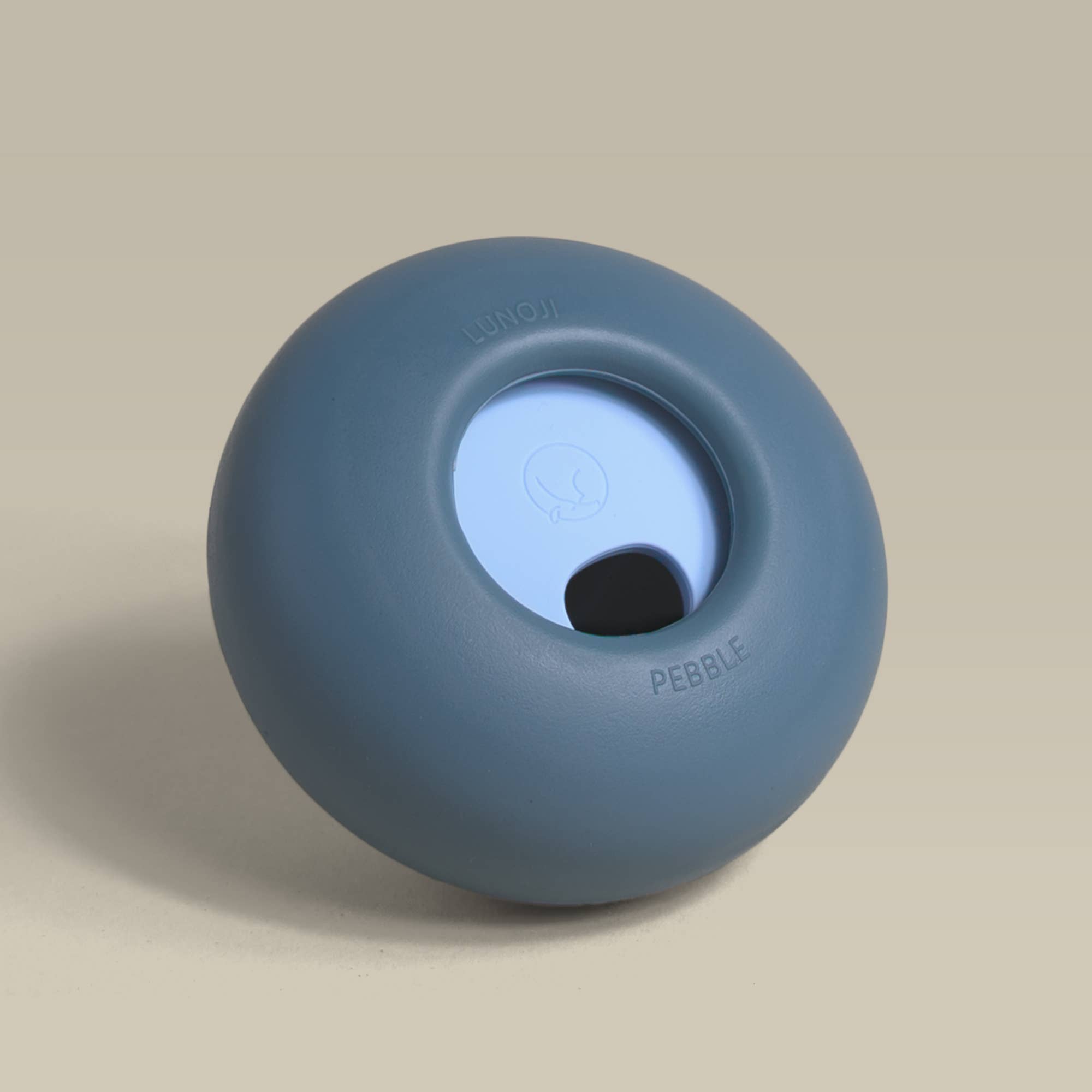 Lunoji - Pebble: All-in-One Dog Toy | Slow Feeder + Treat Dispenser: Citrine Yellow