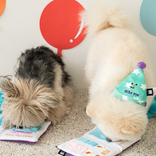 BITEME Happy Bday Card Dog Toy