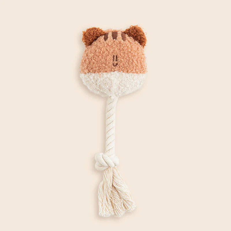 BonBon Green Furry Friends Rope Tug Toy