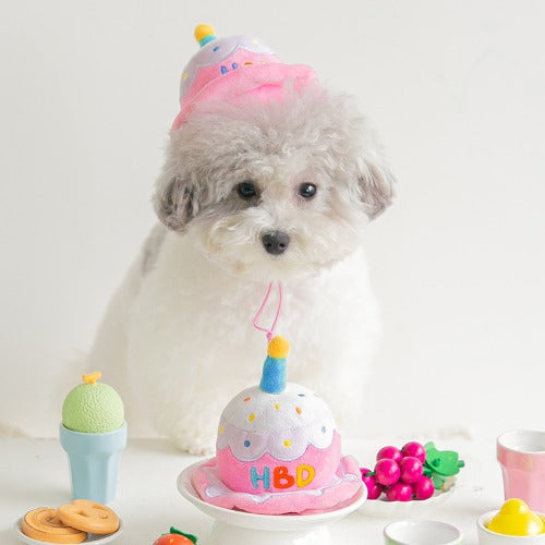 BITEME HBD Party Cake Hat Toy