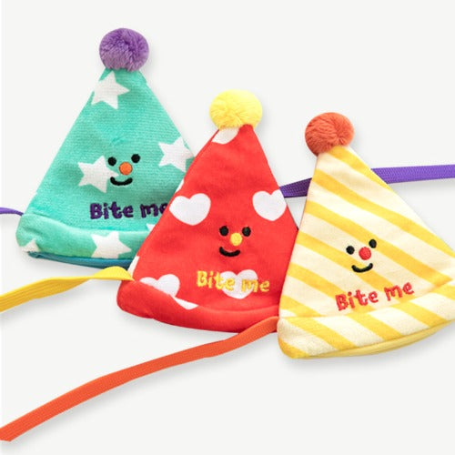 BITEME Happy Party Hat Dog Toy 3pc