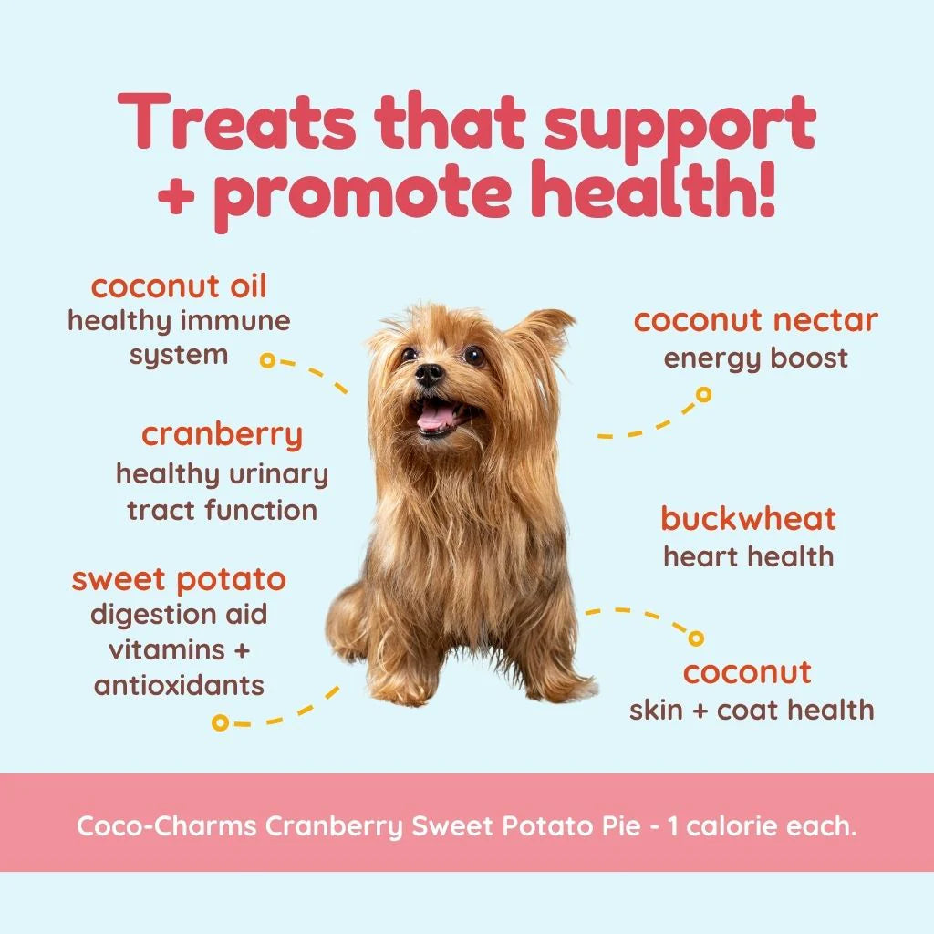 Coco-Charms Training Treats Cranberry Sweet Potato Pie