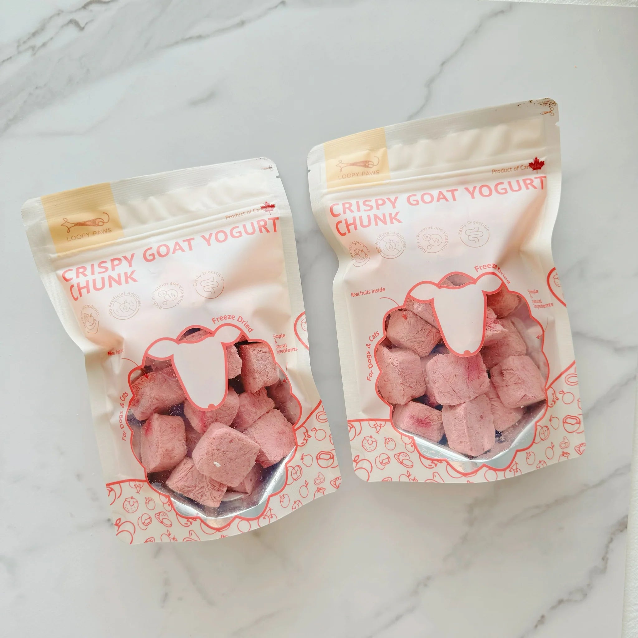 LOOPYPAWS Crispy Goat Yogurt - Blueberry Cranberry