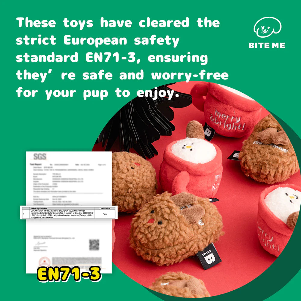 BITE ME Christmas Friends Toy - Hot Chocolate & Slipper