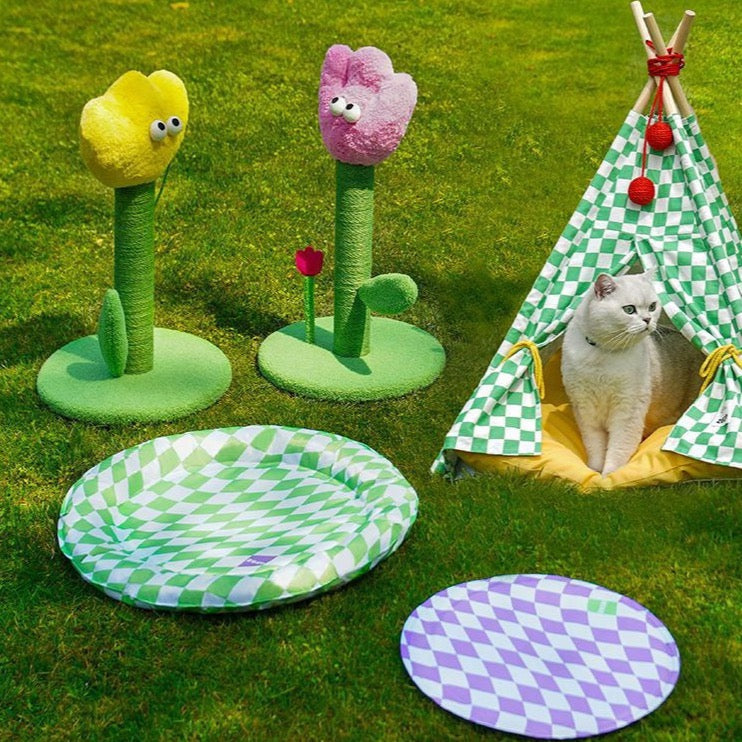 ZEZE Garden Tulip Scratch Post for Cats