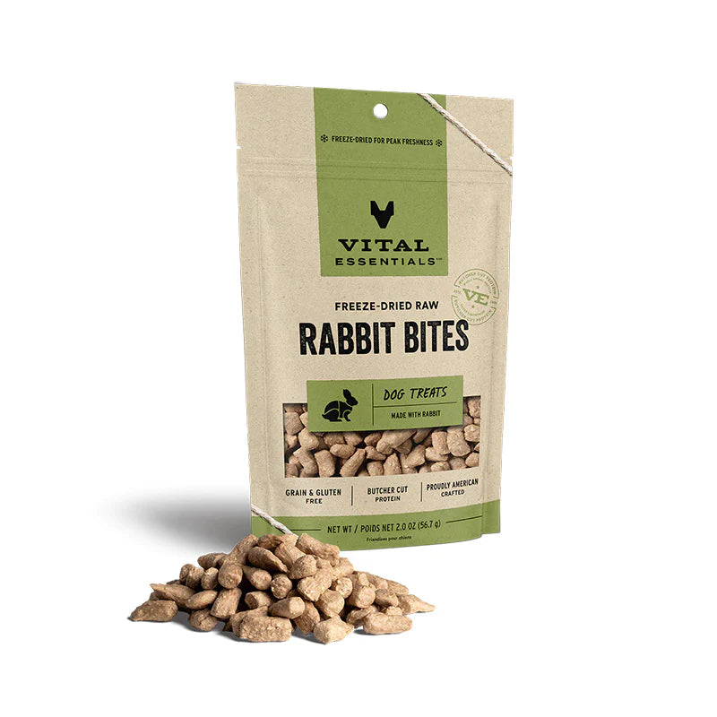Rabbit Bites Freeze-Dried Grain Free Dog Treats