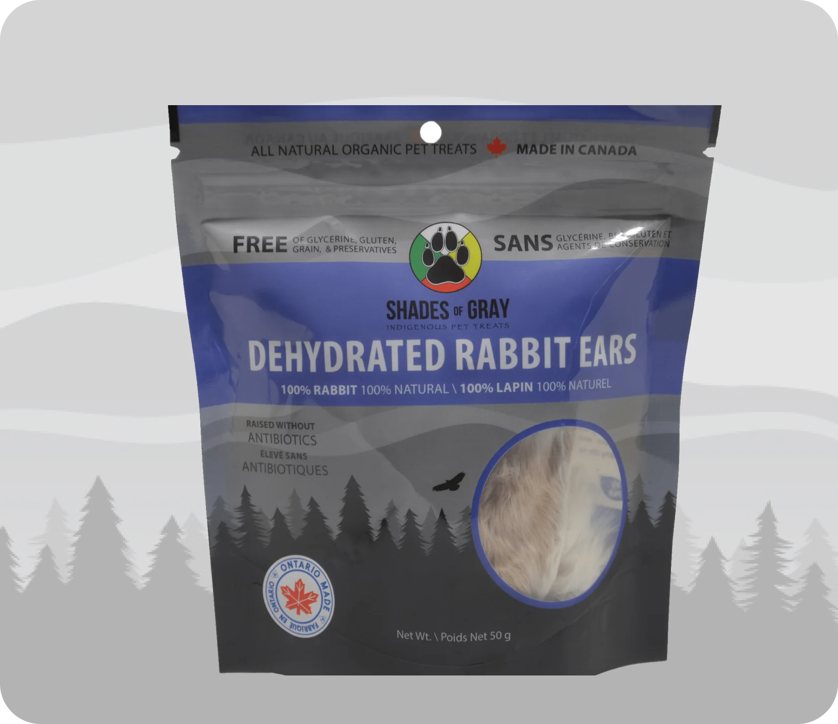 Dehydrated Rabbit Ears - 50g