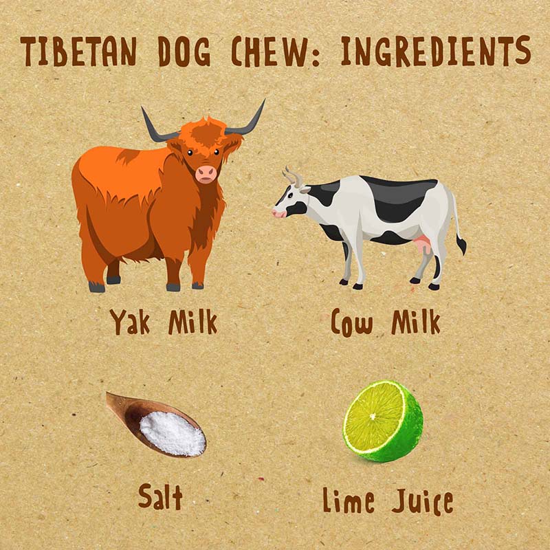Tibetan Dog Chew - Under 70 lbs