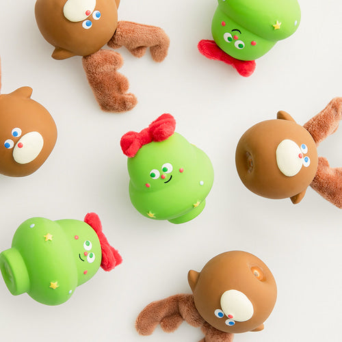 BITE ME Furry Christmas Latex Toy - Rudolph & Tree