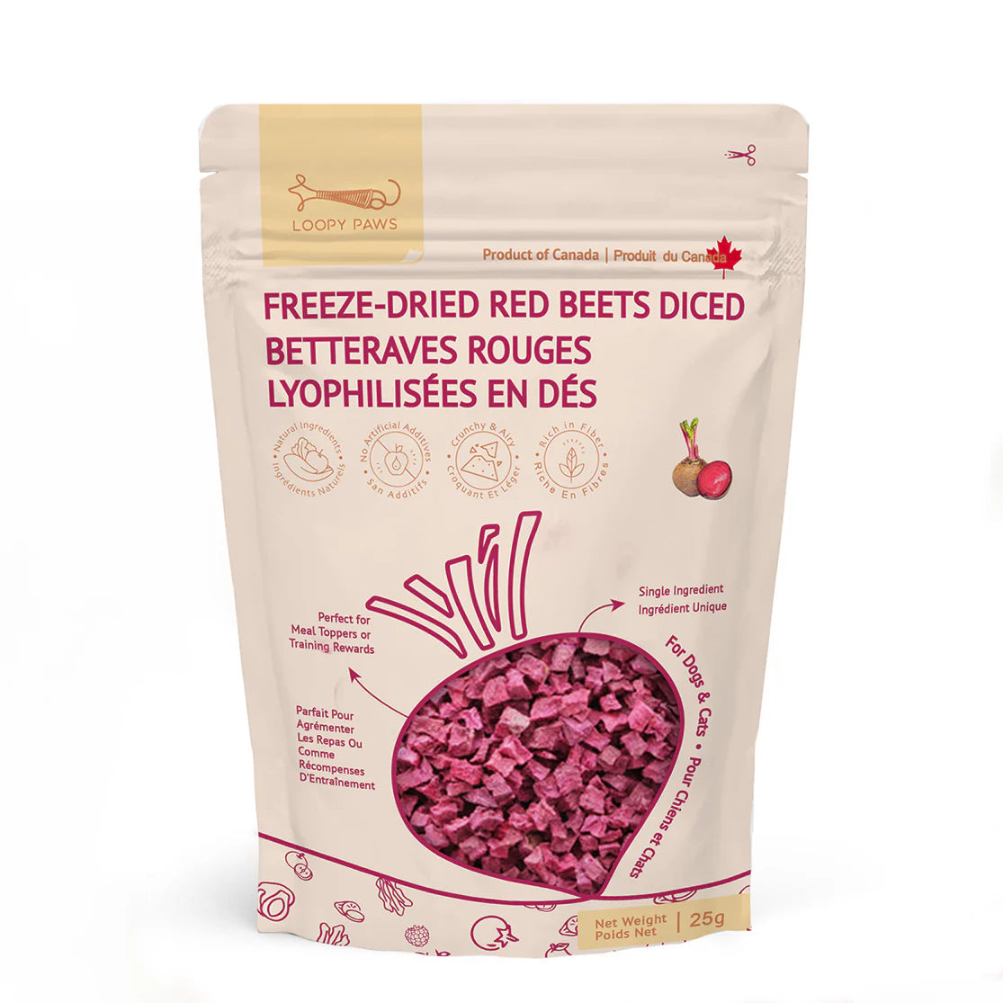 LOOPYPAWS Fruity Crunchy - Red Beets