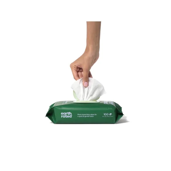 Earth Rated Compostable Pet Wipes 100PK - Lavender