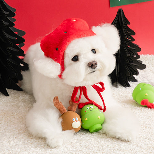 BITE ME Furry Christmas Latex Toy - Rudolph & Tree