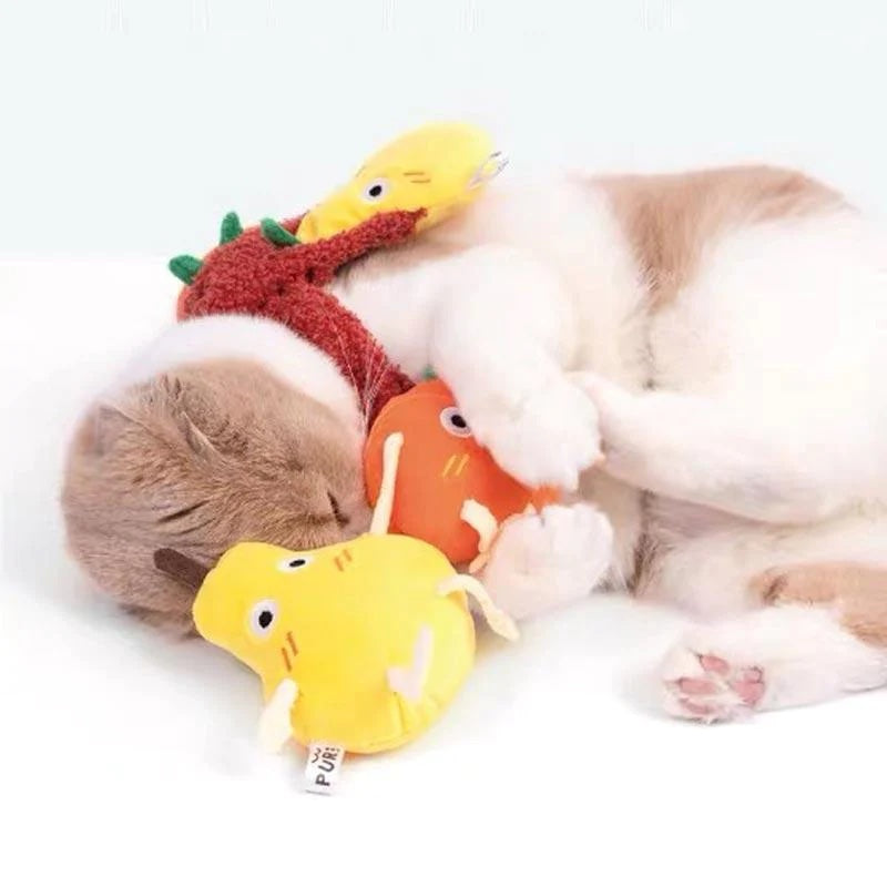 PurLab Oranges & Pears Cat Toy Set