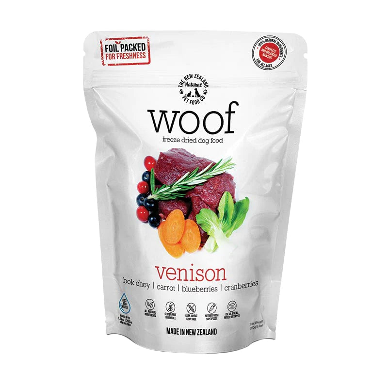 WOOF Freeze Dried Dog Food - Wild Venison
