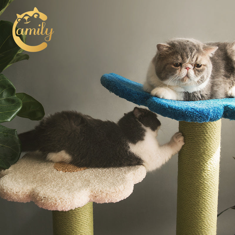 Camily Cat Tree Castle - Flower Ladder