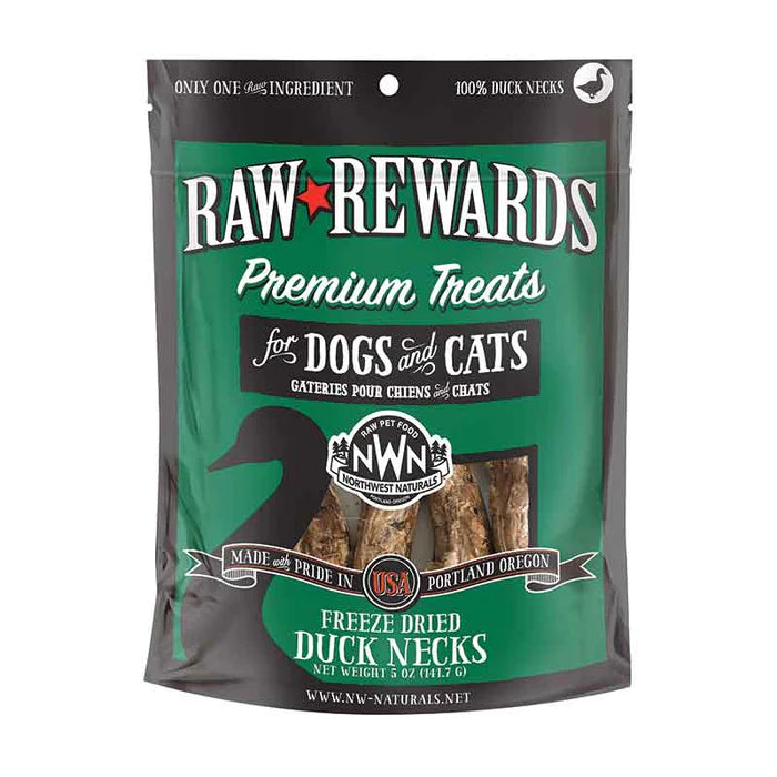 Raw Rewards Freeze-Dried Duck Necks Dog & Cat Treats