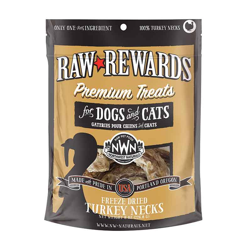Raw Rewards Freeze-Dried Turkey Necks Dog & Cat Treats