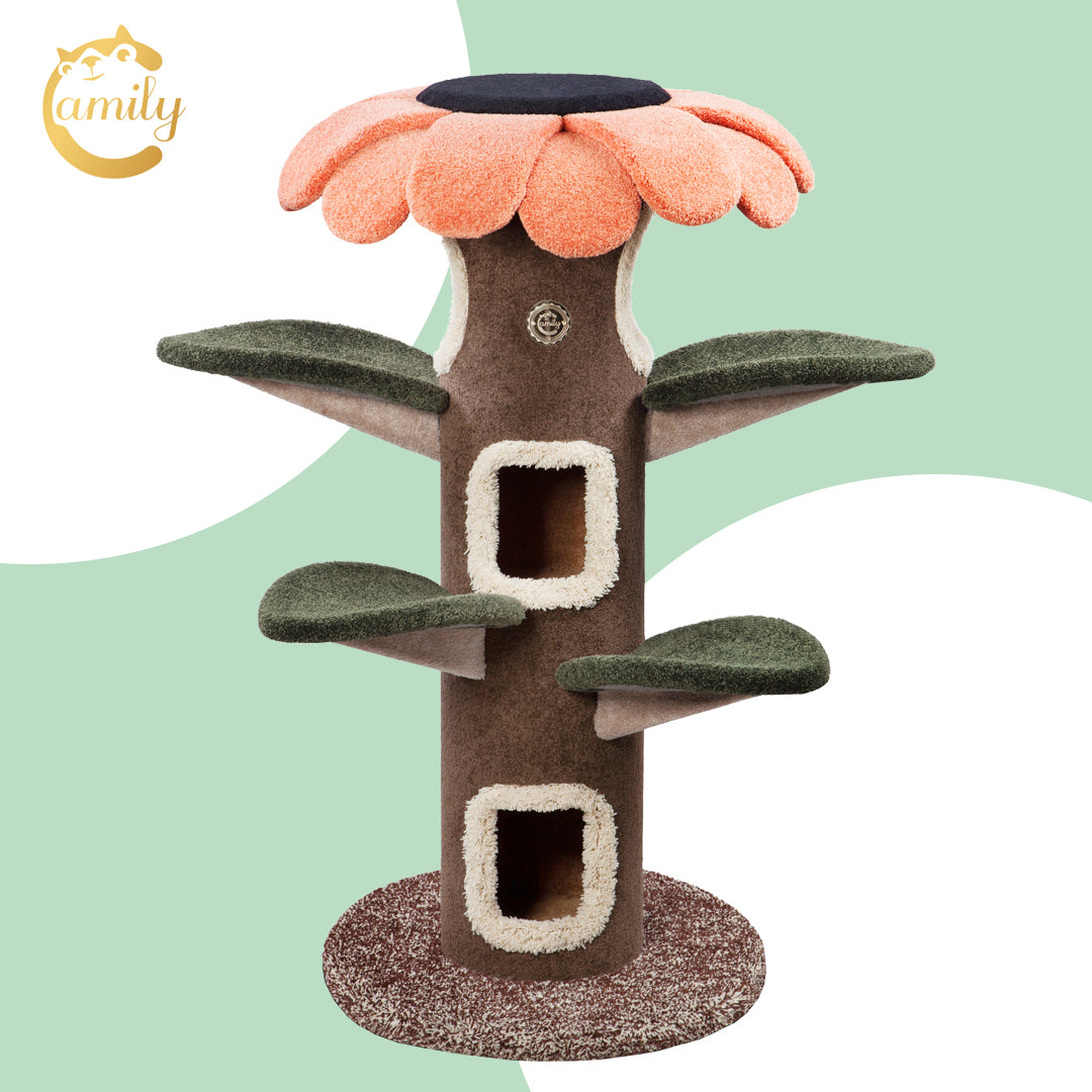 Camily Cat Tree Castle - Sunflower Tower