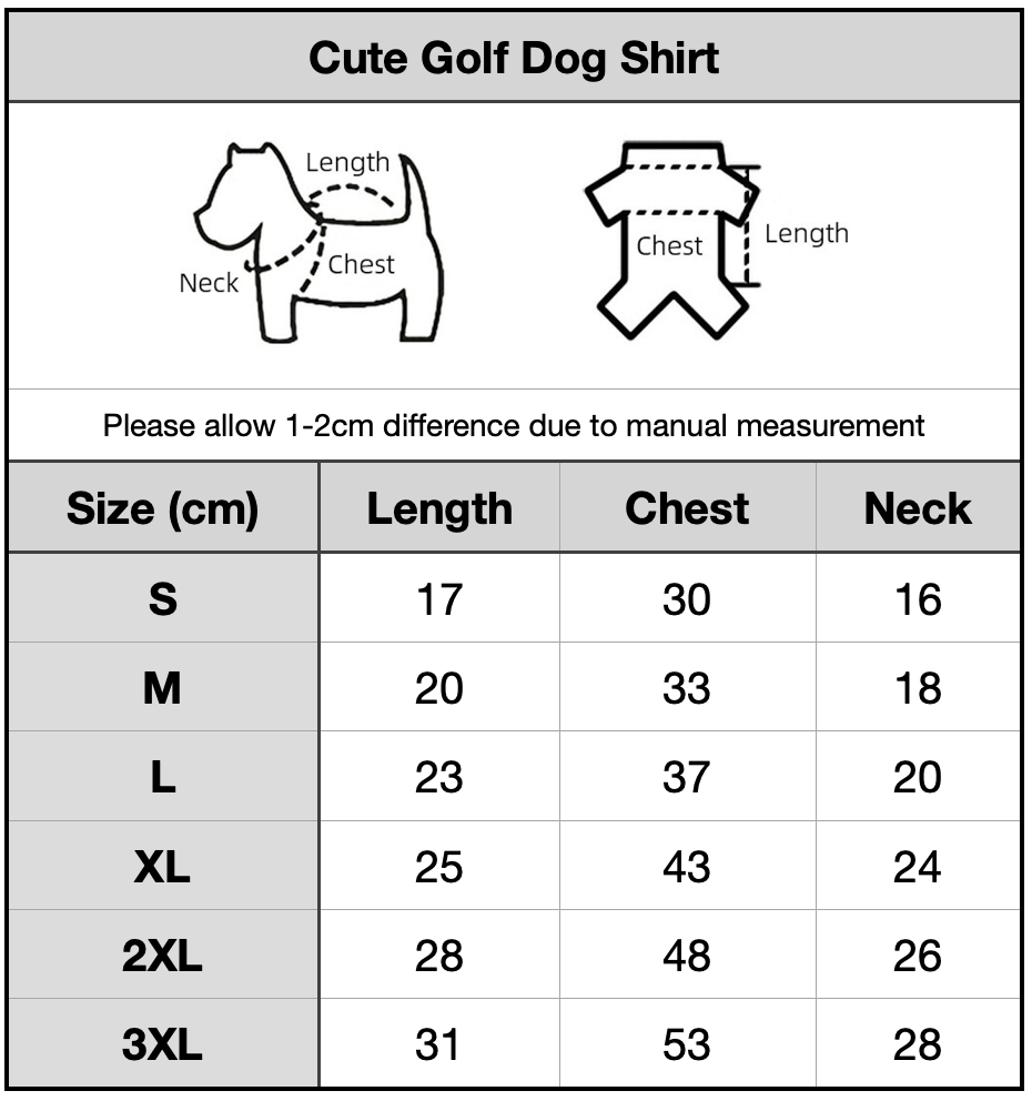 Cute Golf Dog Shirt
