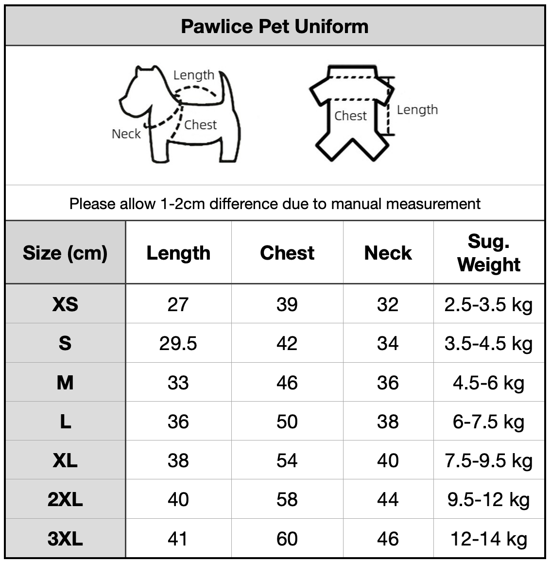 Pawlice Pet Uniform