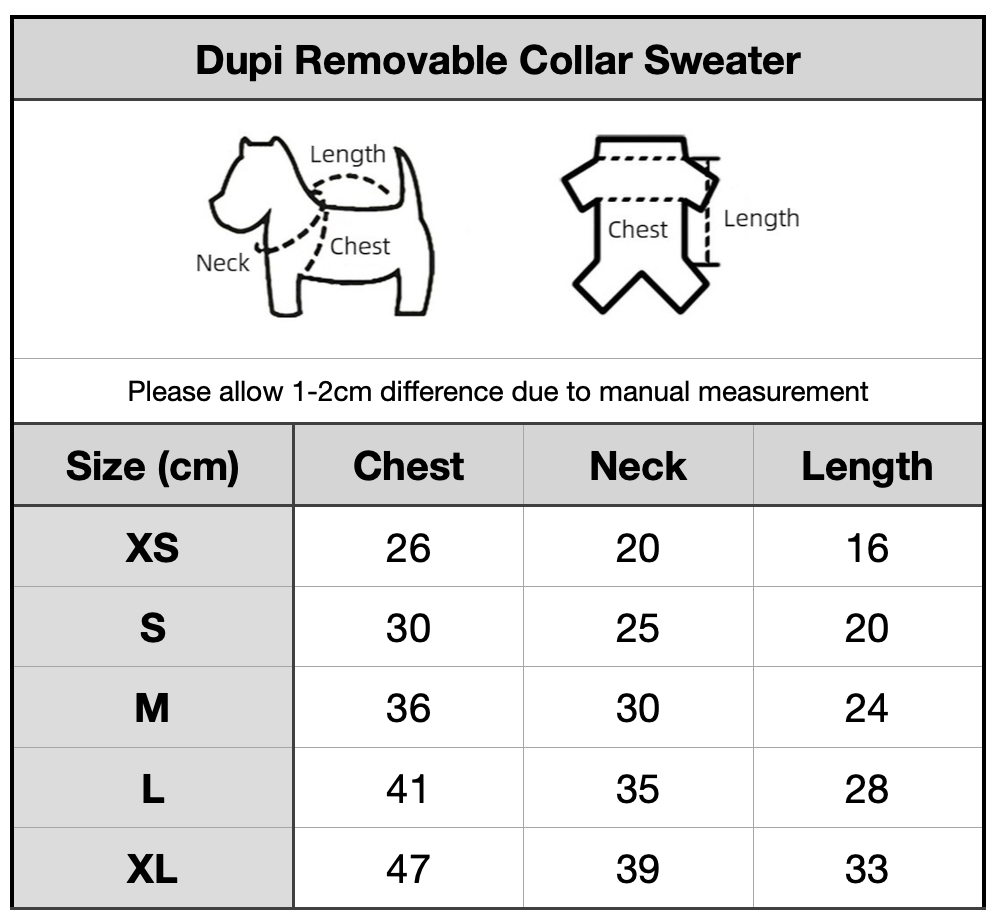 Dupi Removable Collar Sweater