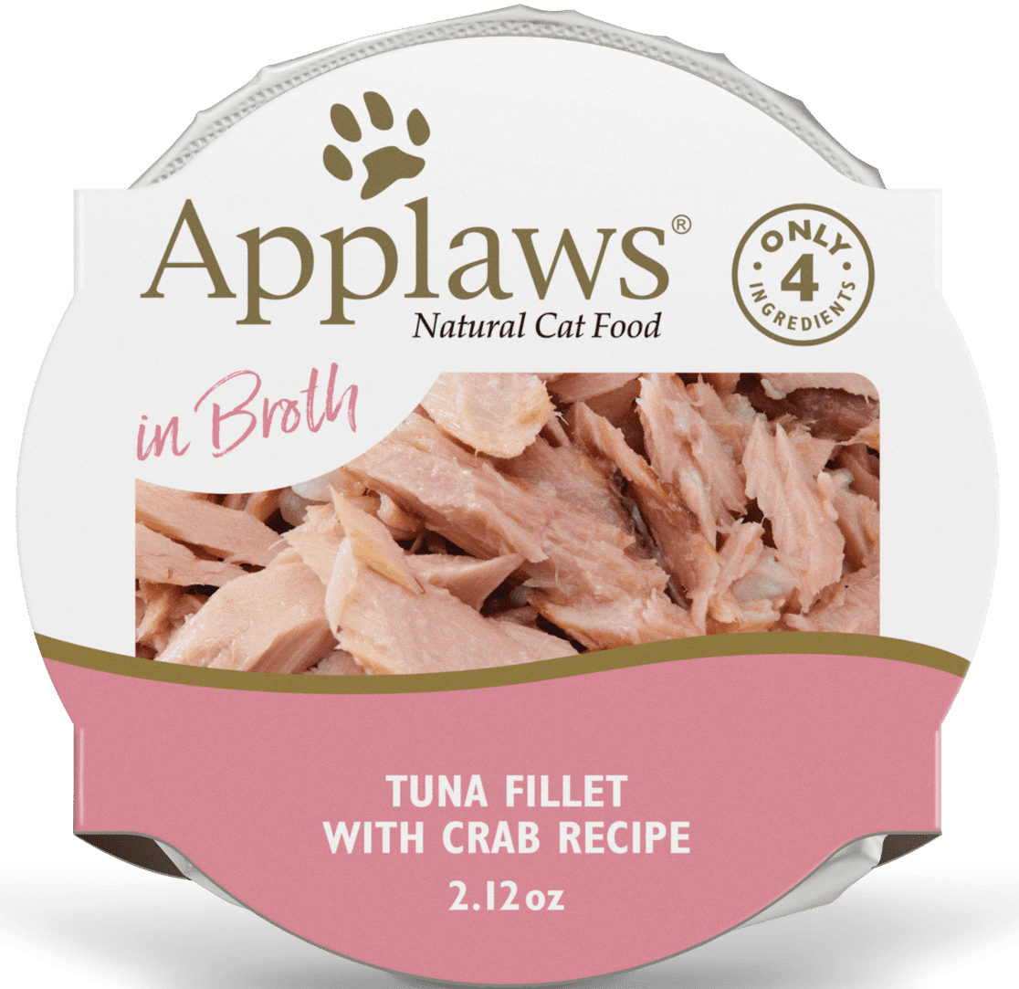 Natural Wet Cat Food Tuna Fillet with Crab in Broth Pot - 60g
