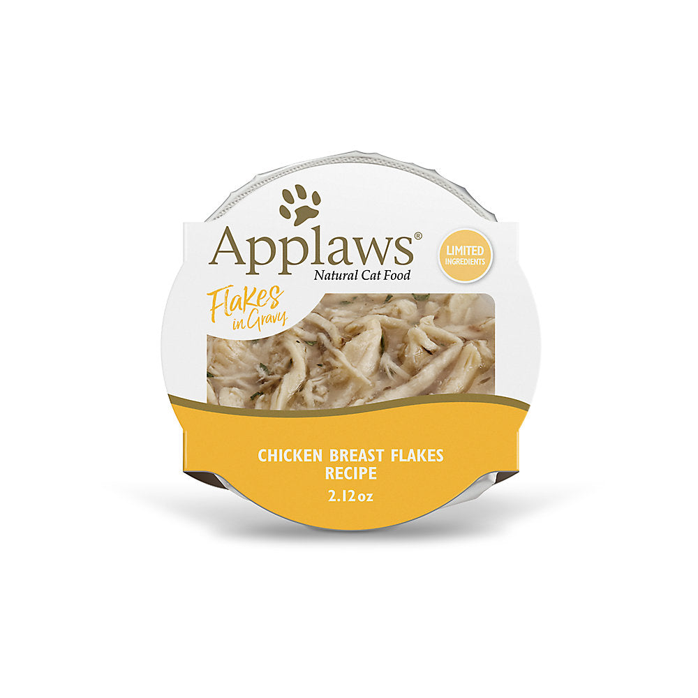 Natural Wet Cat Food Topper Flakes in Gravy - Chicken