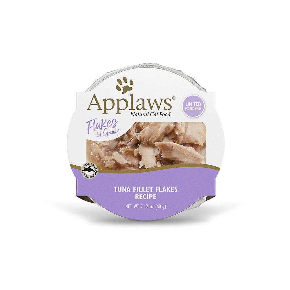 Natural Wet Cat Food Topper Flakes in Gravy - Tuna