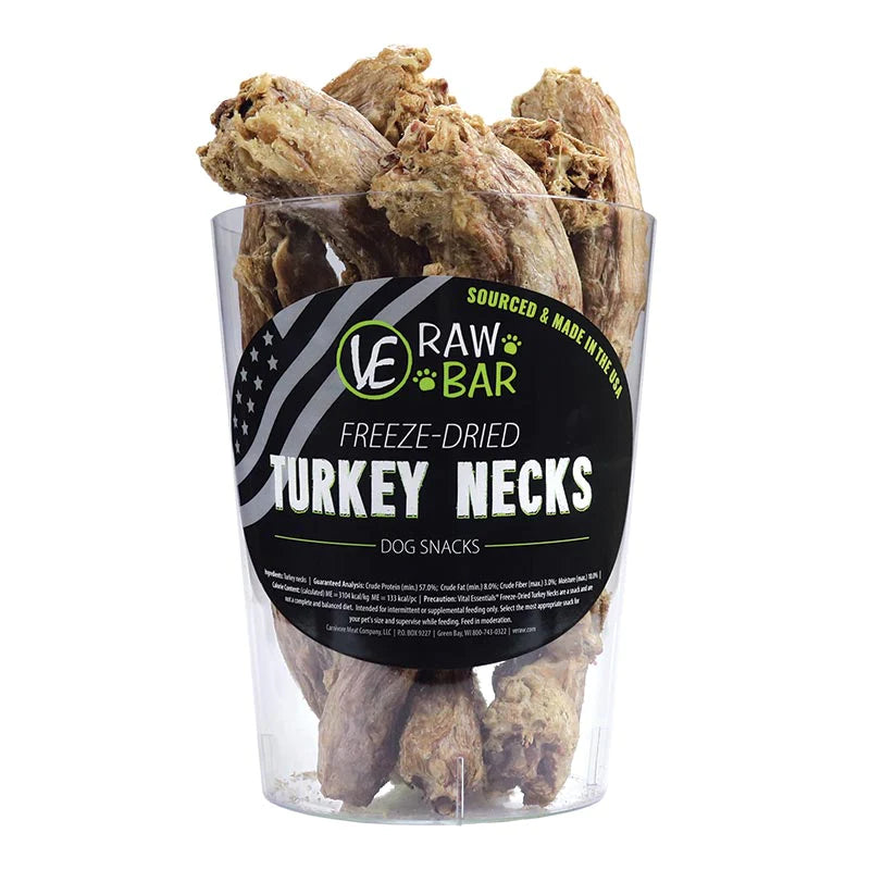 RAW BAR Freeze-Dried Snack Turkey Necks