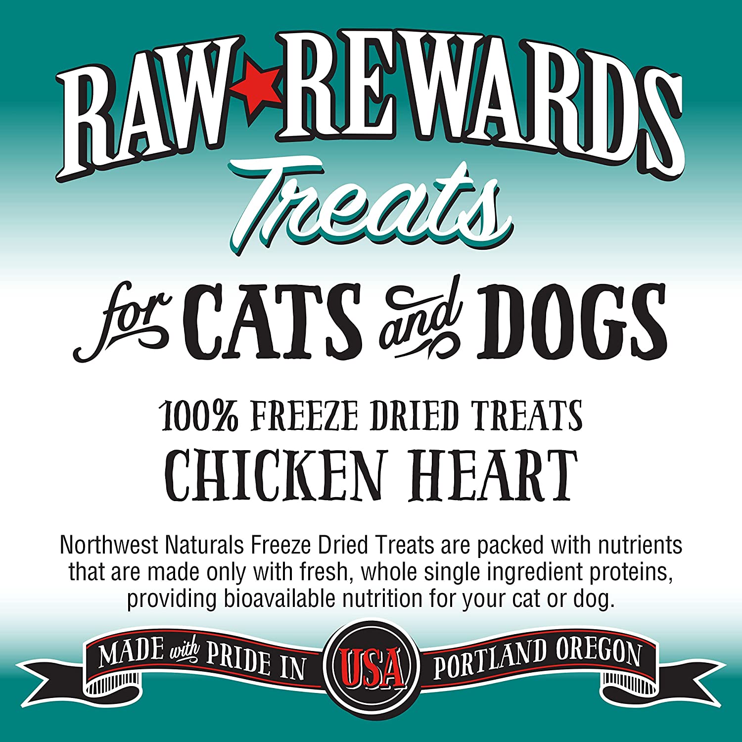 Raw Rewards Freeze-Dried Chicken Heart Dog & Cat Treats