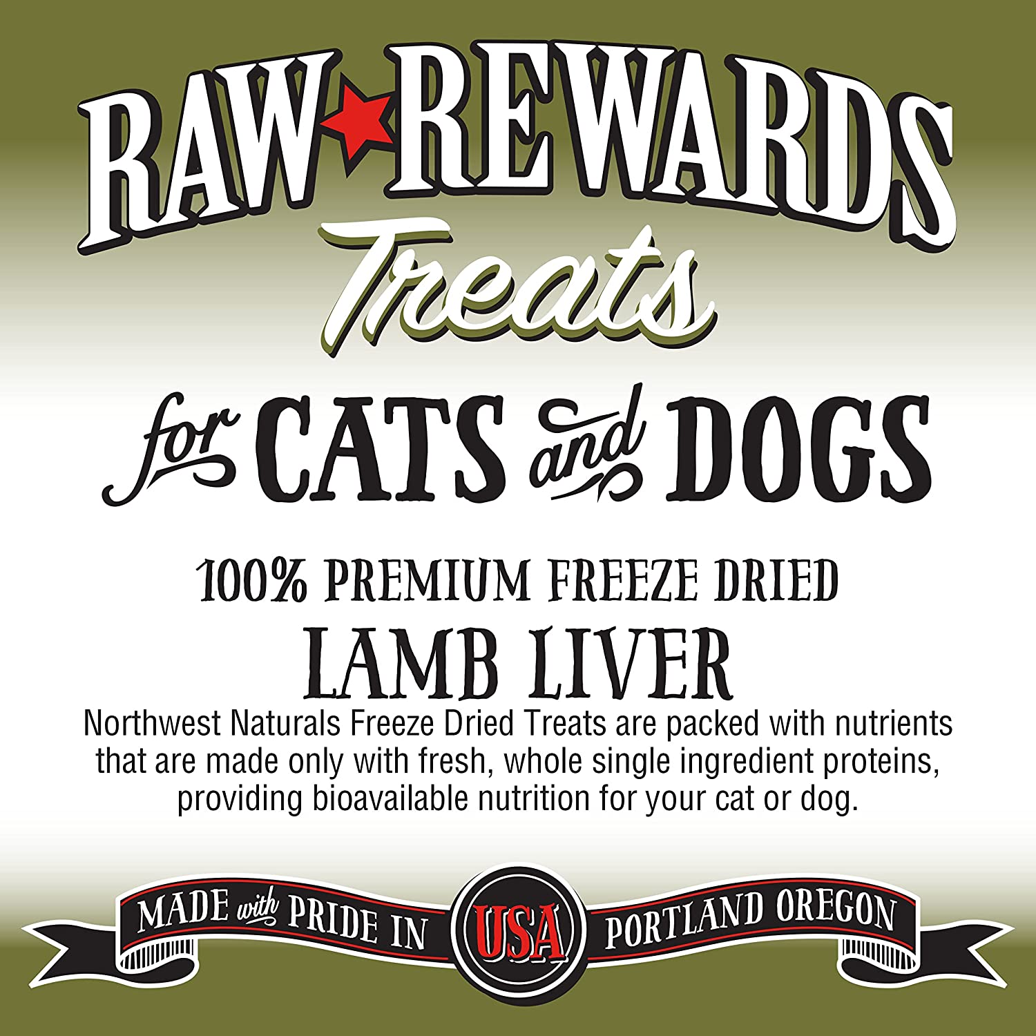 Raw Rewards Freeze-Dried Lamb Liver Dog & Cat Treats