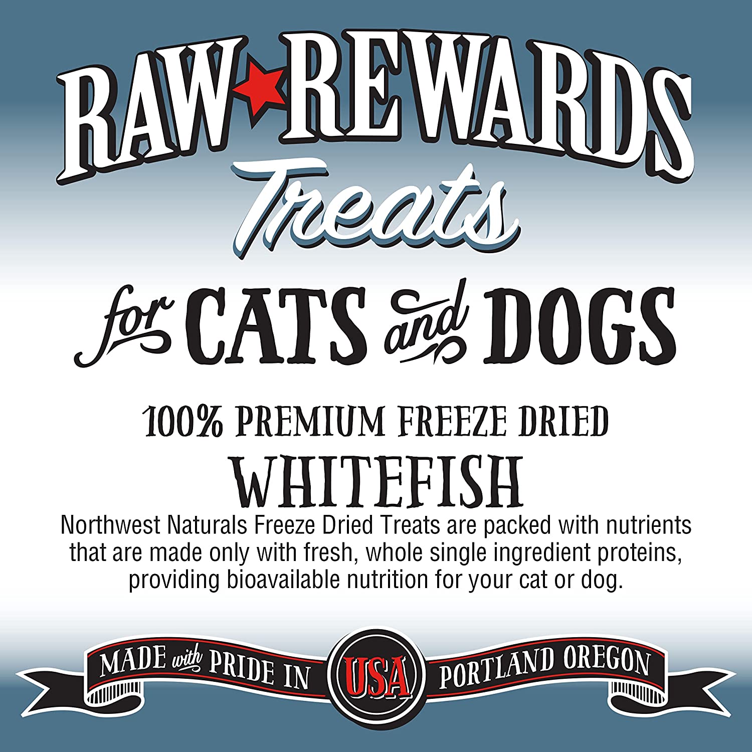 Raw Rewards Freeze-Dried Whitefish Dog & Cat Treats