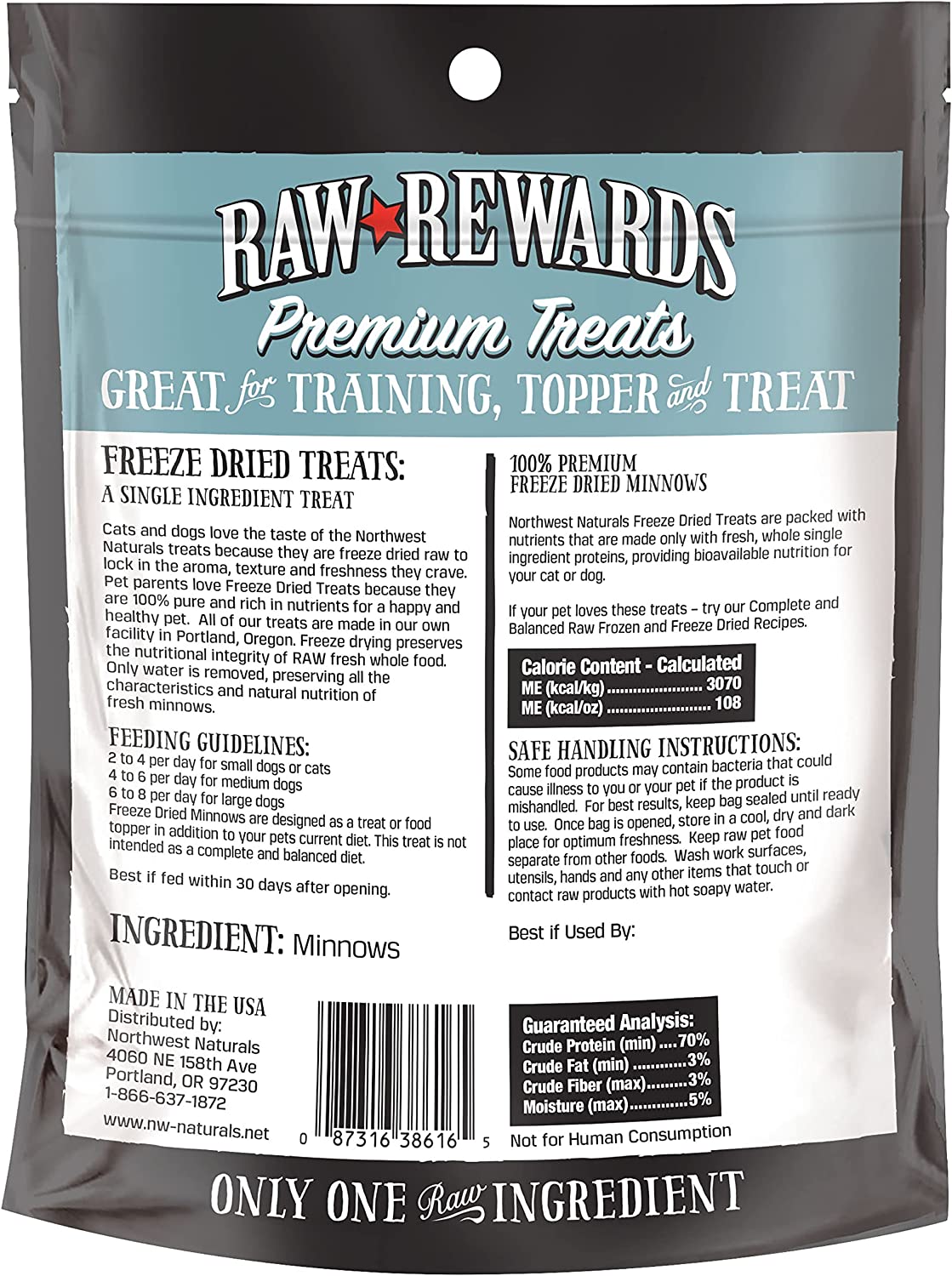 Raw Rewards Freeze-Dried Minnows Dog & Cat Treats