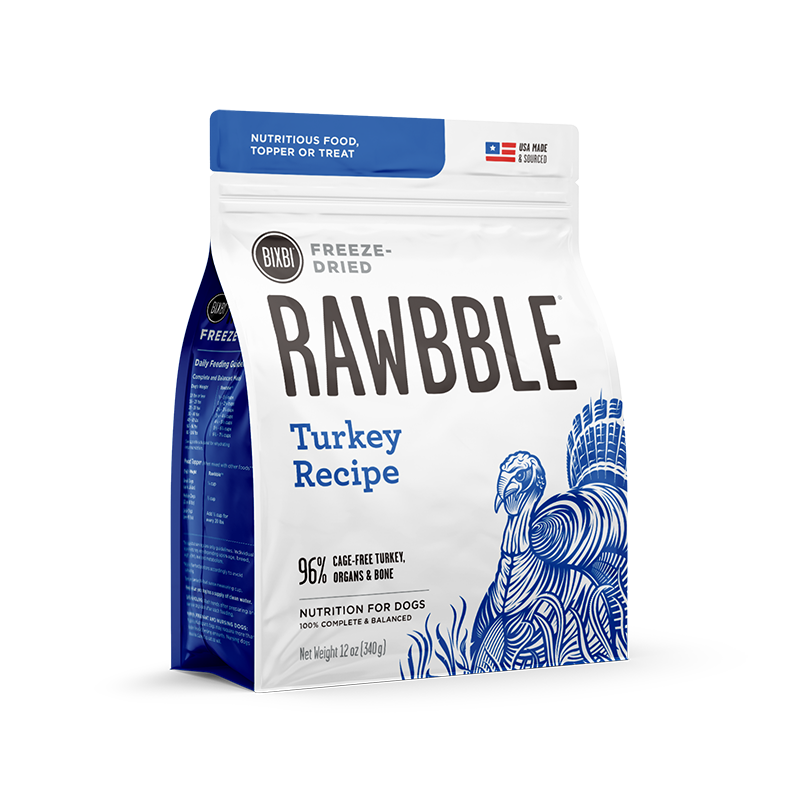 RAWBBLE® FREEZE DRIED DOG FOOD - TURKEY RECIPE