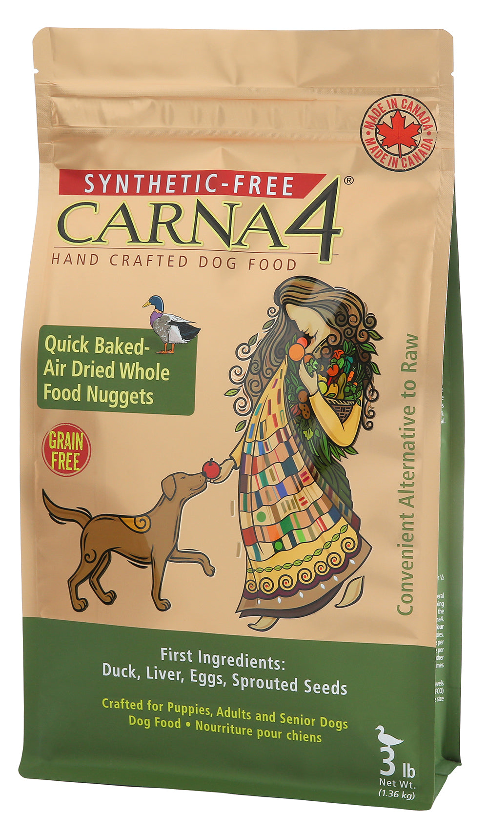 Carna4 Air Dried Dog Food - Grain-free Duck