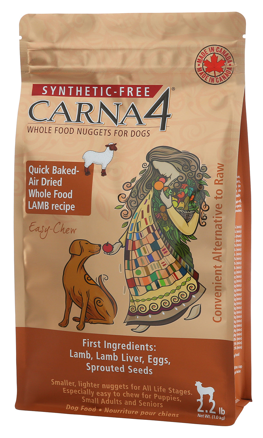 Carna4 Air Dried Dog Food - Easy-chew Lamb Formula