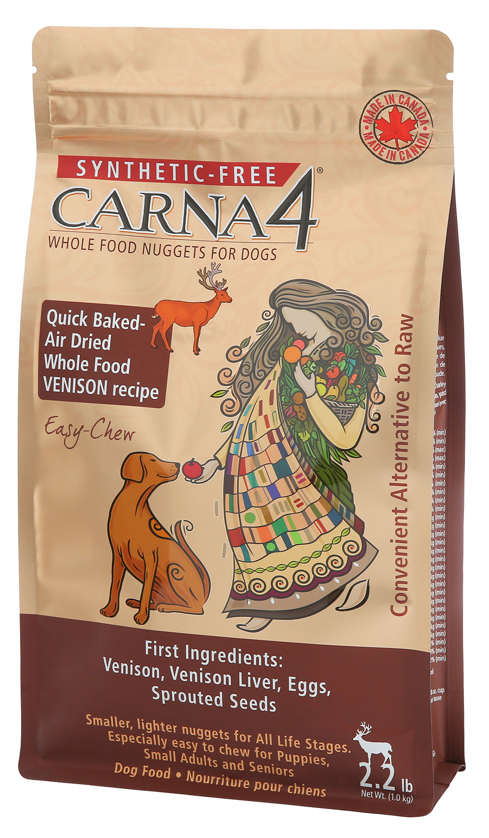 Carna4 Air Dried Dog Food - Easy-chew Venison