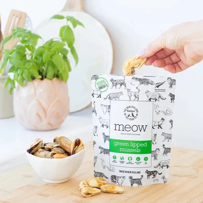 Meow Freeze Dried Cat Treats - Green Mussel