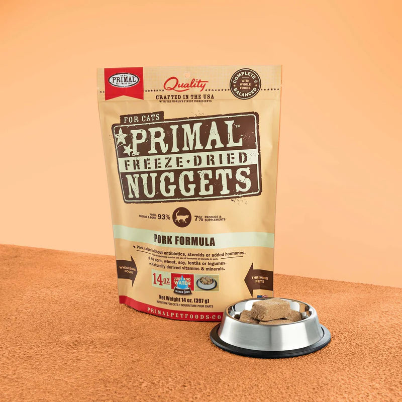 Feline Freeze Dried Nuggets - Pork 5.5oz