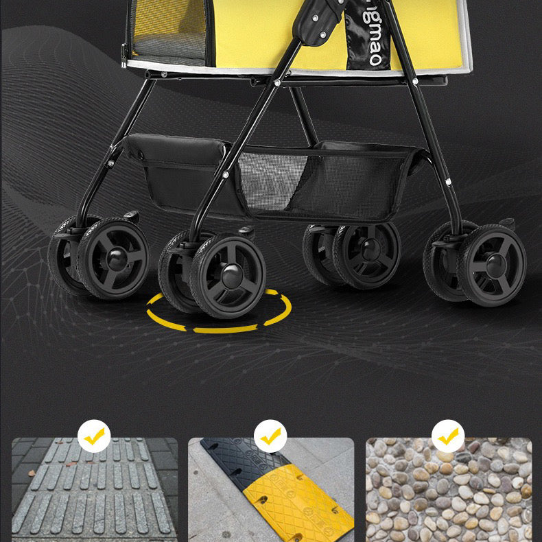 Light Weight Foldable 4-Wheel Pet Stroller