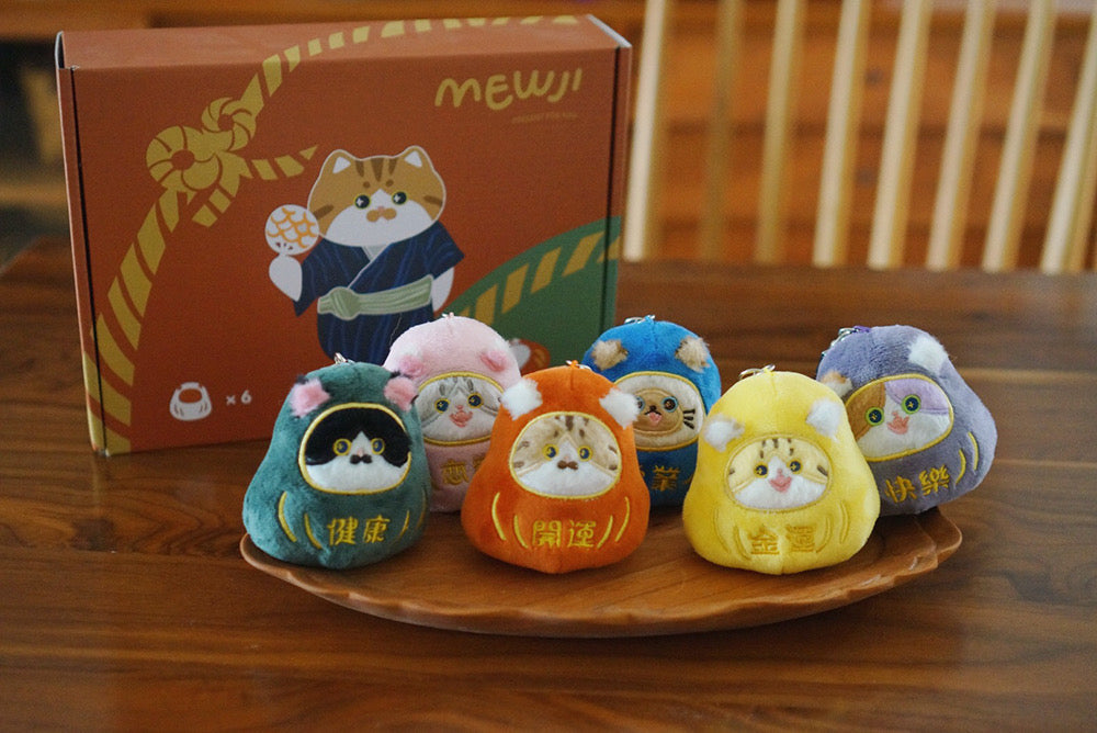 Cat Daruma Charms For Cat Lover