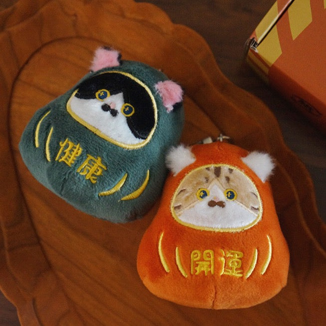 Cat Daruma Charms For Cat Lover