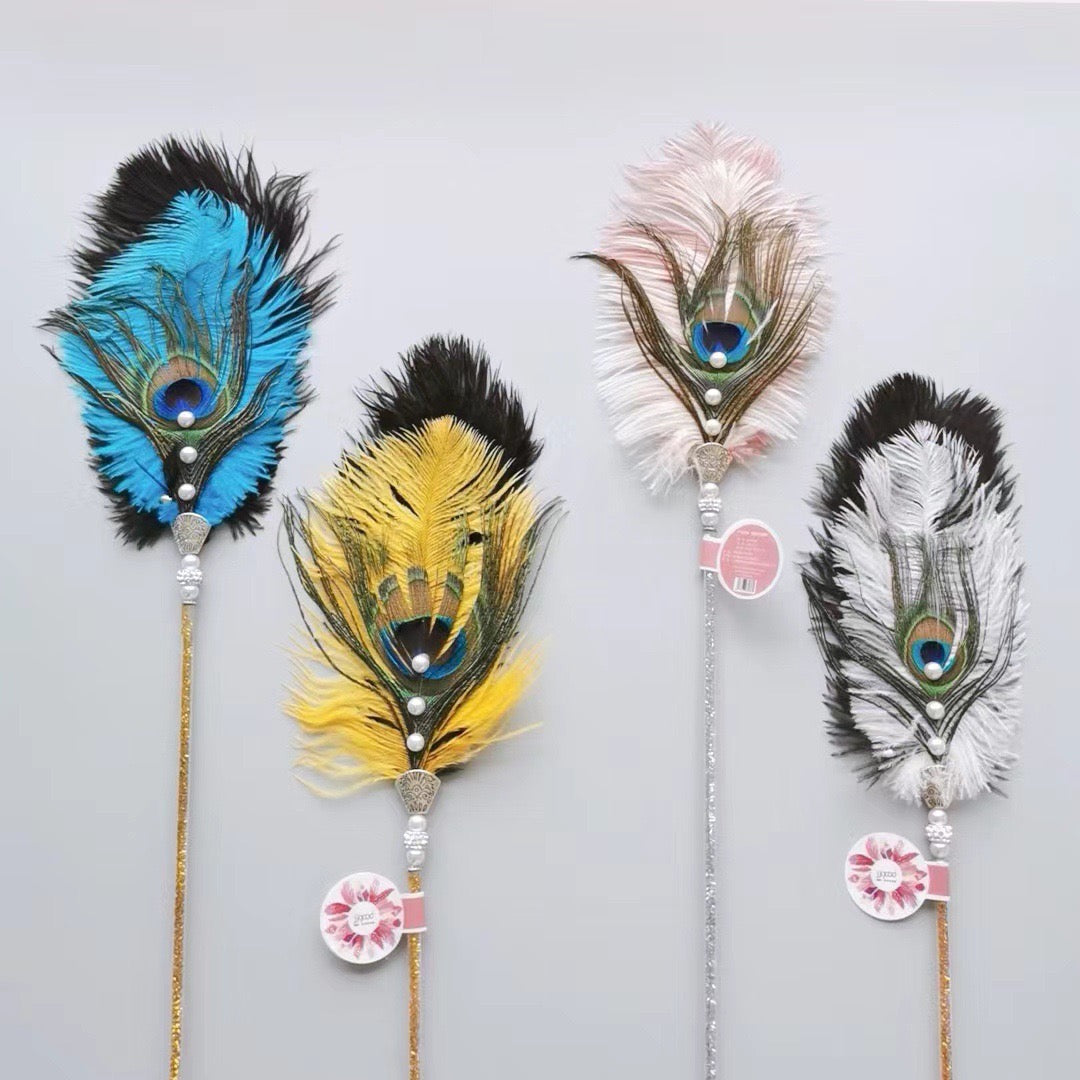 Peacock Feather Cat Teaser