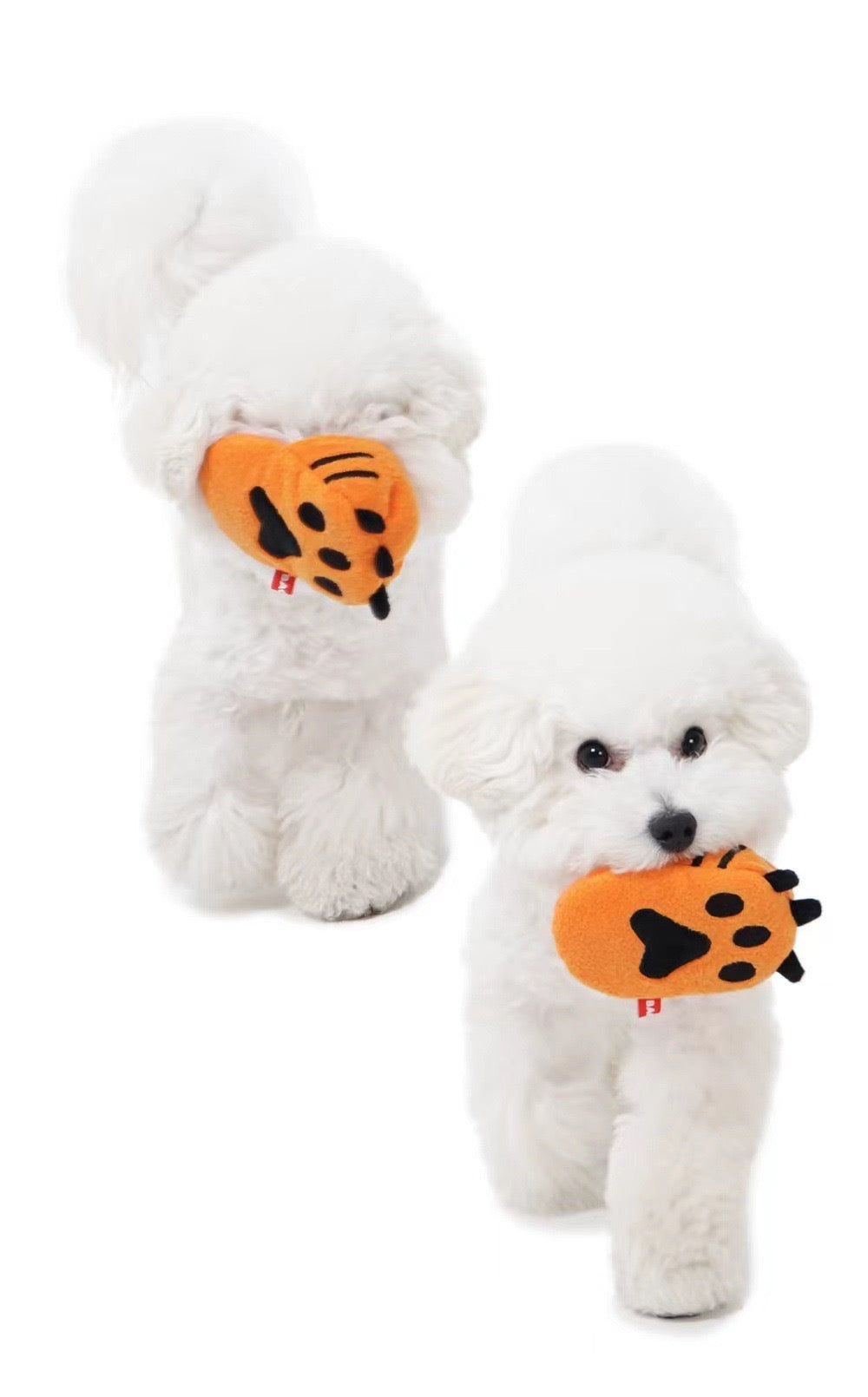 Little Tiger Slippers Dog Toy