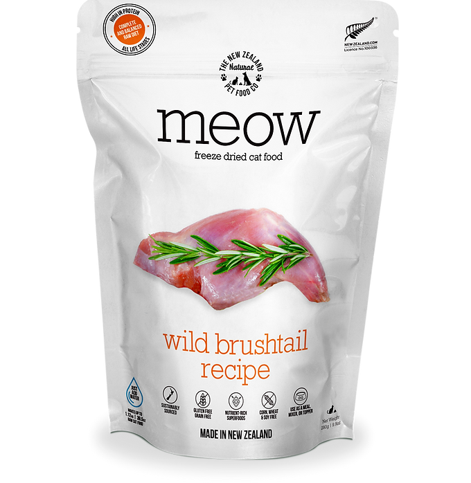 MEOW Freeze Dried Cat Food - Wild Brushtail