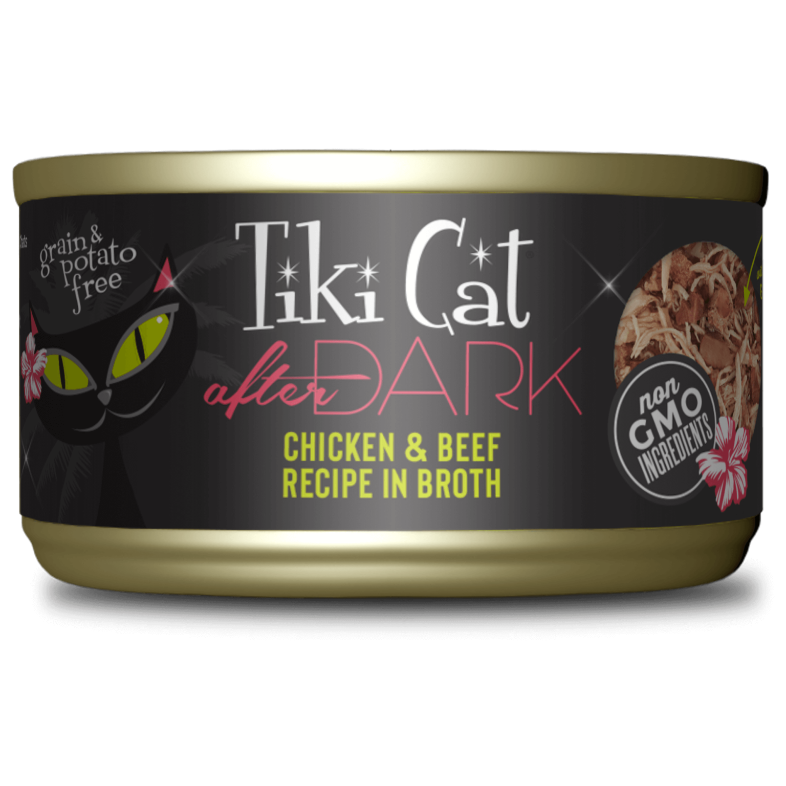 Tiki Cat® After Dark™  Chicken & Beef Recipe in Broth