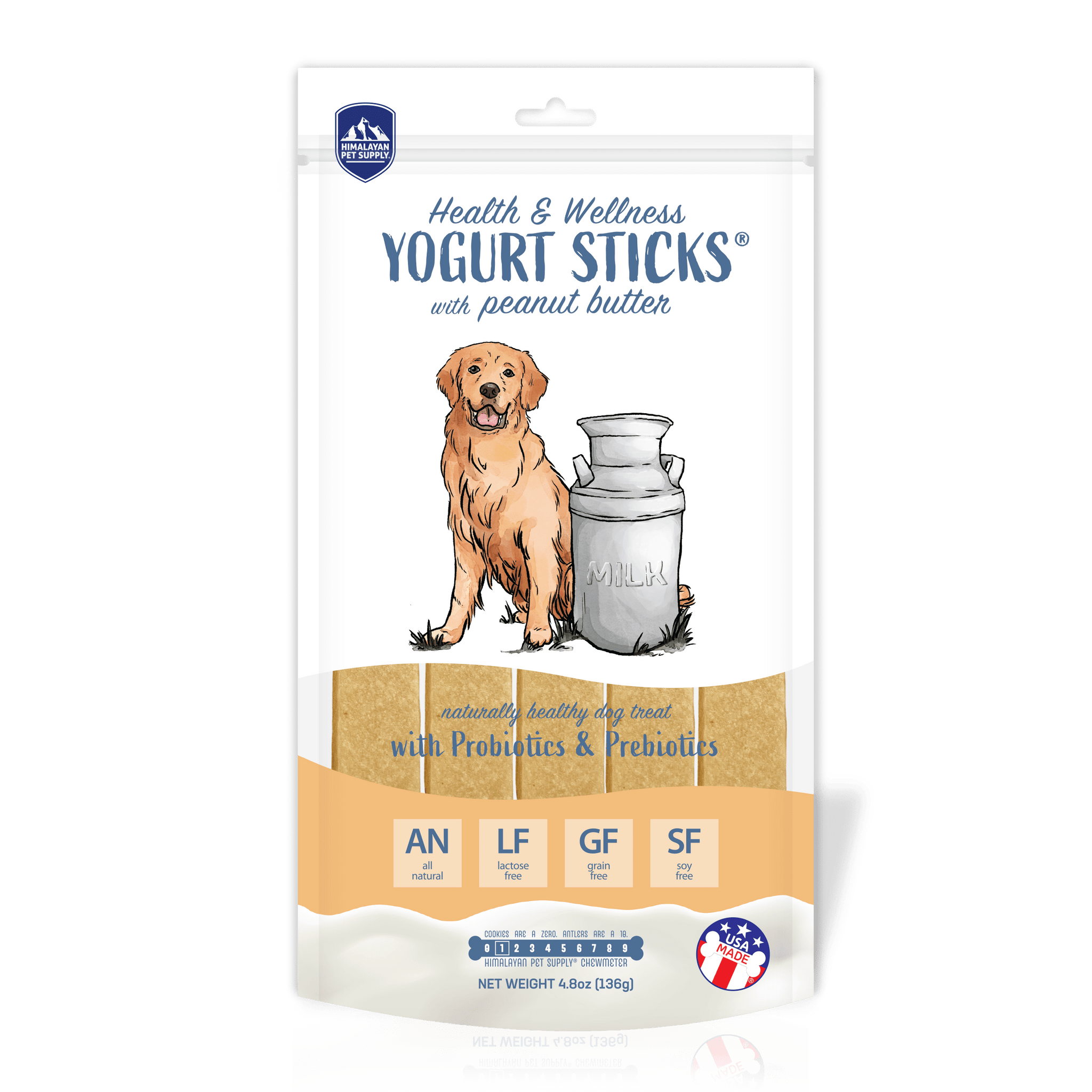 Himalayan Dog Chews Yogurt Sticks - Peanut Butter