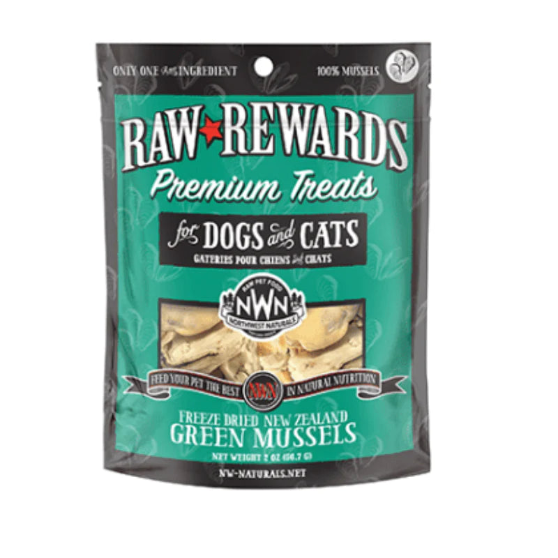 Raw Rewards Freeze-Dried Green Lipped Mussel  Dog & Cat Treats
